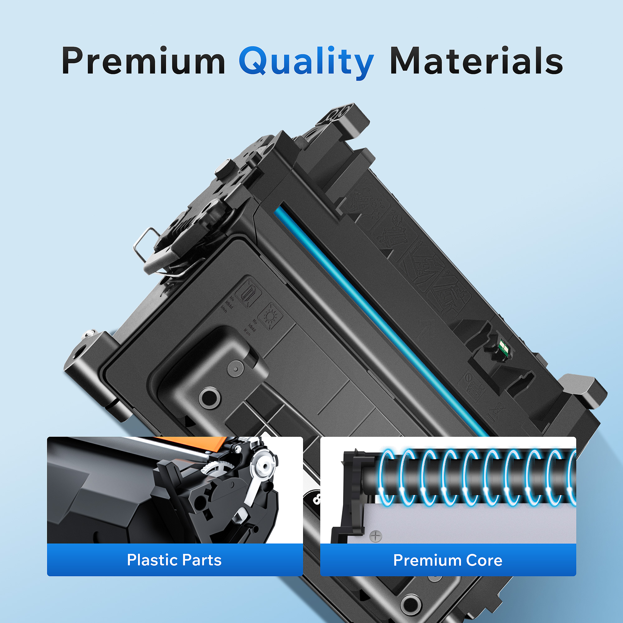CF281A 81A Black Toner Cartridge Replacement for HP 81A Black Toner Cartridge 81X CF281X Toner for HP 281A Work with LaserJet Enterprise MFP M604 M604dn M605 M605dn M605x M606 M606x M630 M630f (2Pack)