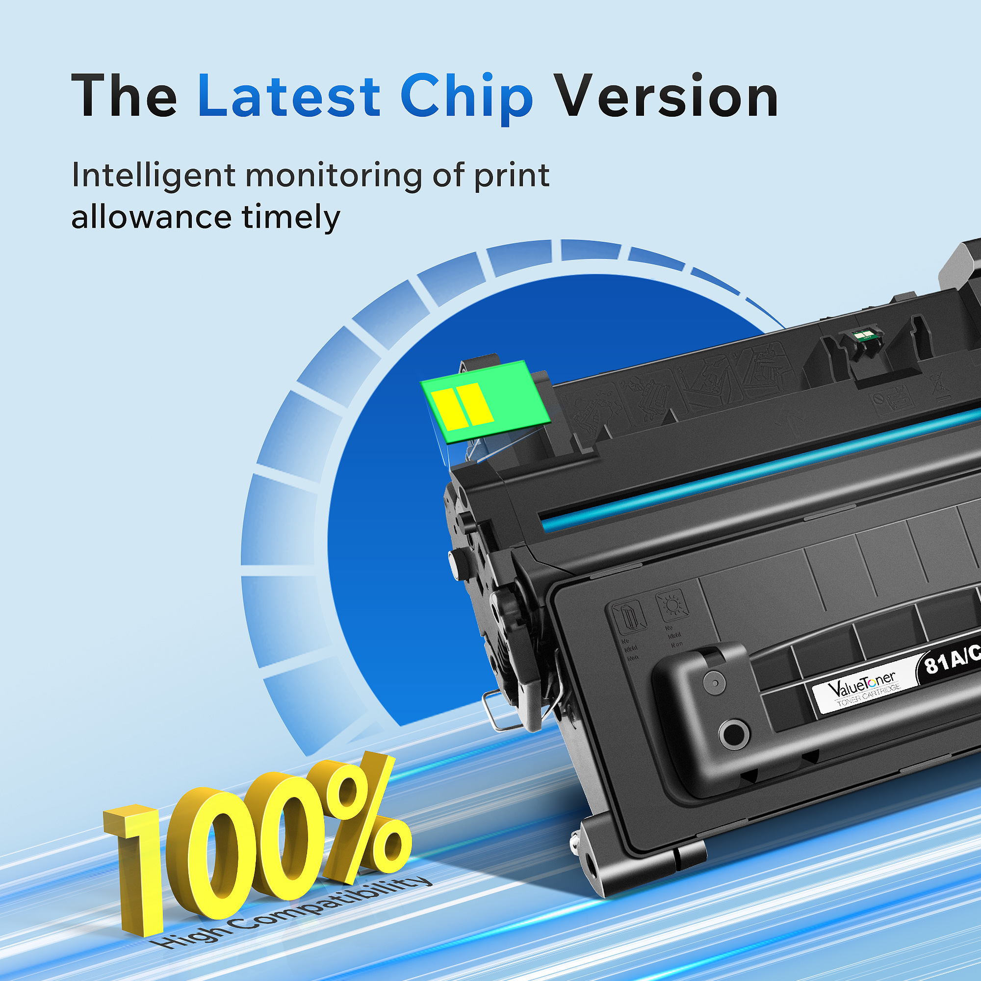 CF281A 81A Black Toner Cartridge Replacement for HP 81A Black Toner Cartridge 81X CF281X Toner for HP 281A Work with LaserJet Enterprise MFP M604 M604dn M605 M605dn M605x M606 M606x M630 M630f (2Pack)