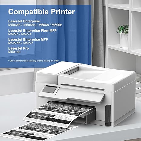 CF287A 87A Toner Cartridge High Yield Compatible Replacement for HP 87A CF287A 87X CF287X for HP LaserJet Enterprise M506 M506dn M506n M506x M501n M501dn M527f M527dn M527z Printer (Black, 2-Pack)