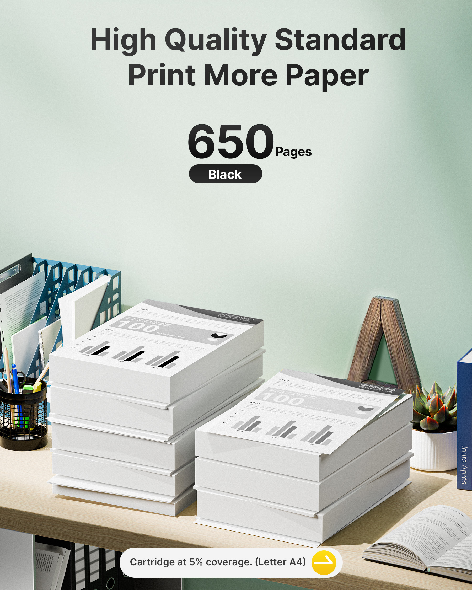 68XL 68e 68 Black Ink Cartridge Combo Pack for HP Ink 68 68XL 68e Replacement for HP Envy 6155e 6555e Ink Cartridges Compatible with Envy 6155e 6555e 6152e 6552e 6100e 6500e Series Printer (2 Black)