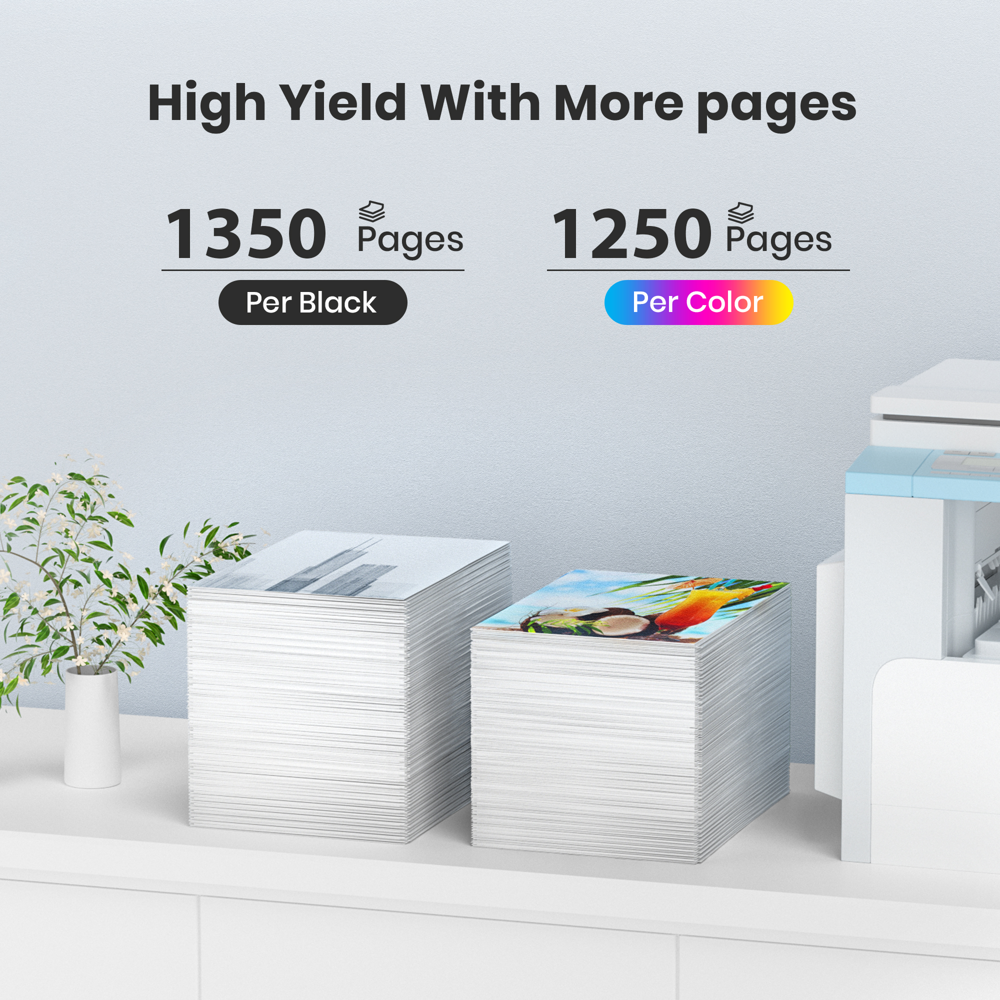 TESSO Compatible Toner Cartridge Replacement for Canon 067 (Black Cyan Magenta Yellow,4-Pack) Work with Canon MF656Cdw MF654Cdw MF650C LBP632Cdw MF653Cdw Printer with Random Packaging