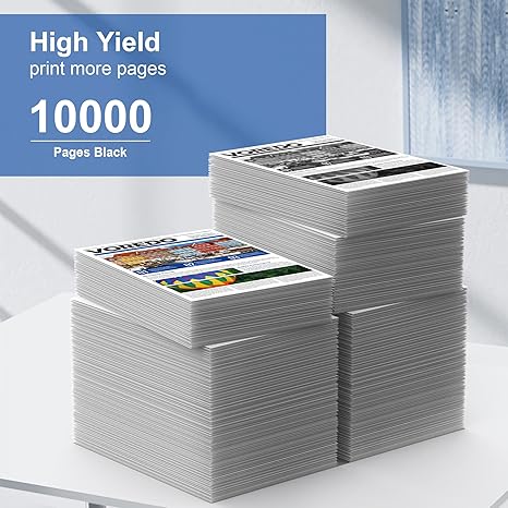 CF287A 87A Toner Cartridge High Yield Compatible Replacement for HP 87A CF287A 87X CF287X for HP LaserJet Enterprise M506 M506dn M506n M506x M501n M501dn M527f M527dn M527z Printer (Black, 2-Pack)