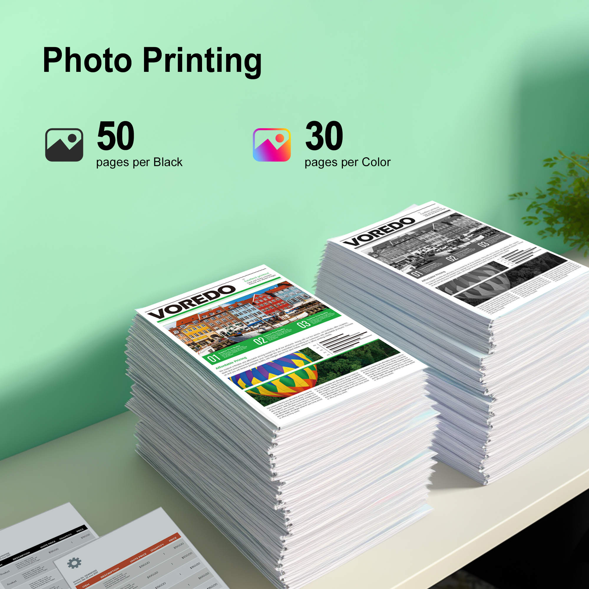 64XL Ink Cartridge Combo Pack Remanufactured Replacement for HP Ink 64 HP64 64XL 64 XL Work for Envy Photo 7858 7855 7155 6255 6252 7120 7158 Envy 7255e 7955e 7958e Tango X Terra Printer(Black, Color)