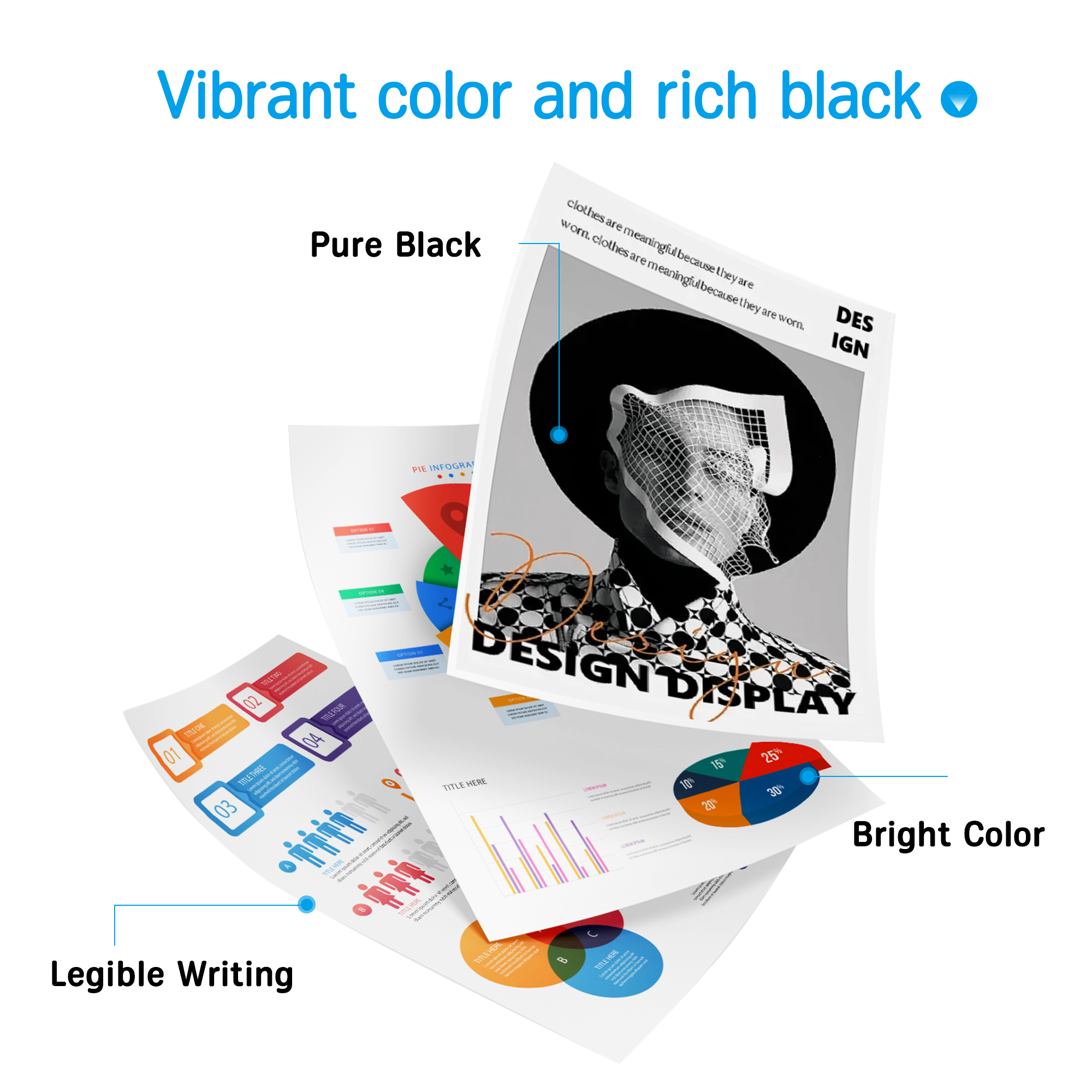 67XL Ink Cartridges Black/Color Combo Pack Compatible for HP Ink 67 Work for DeskJet 2700 2700e 2755 2755e 4100 4155e 4133e 2723e 2734e Envy 6000 6455e 6020e 6400 6475e Mobile Printing, Best-for-Home