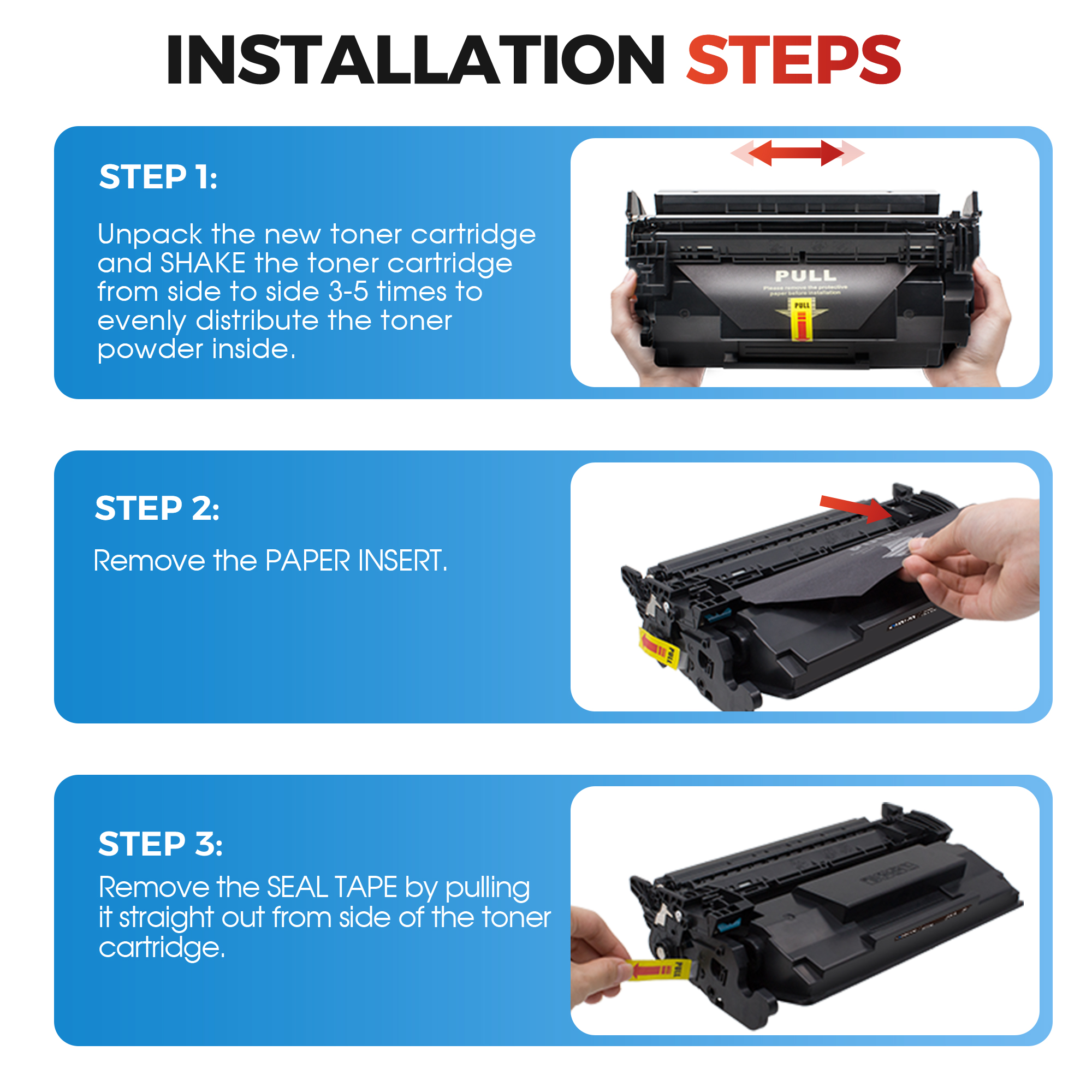 CF226X - High Yield - Use for HP 26X Replacement for HP 26X Toner Cartridge 26A CF226A Works with Pro M426dw M402n M402d M402dn M402dw for Laserjet Pro MFP M426fdw M426fdn Printer | 2 Black