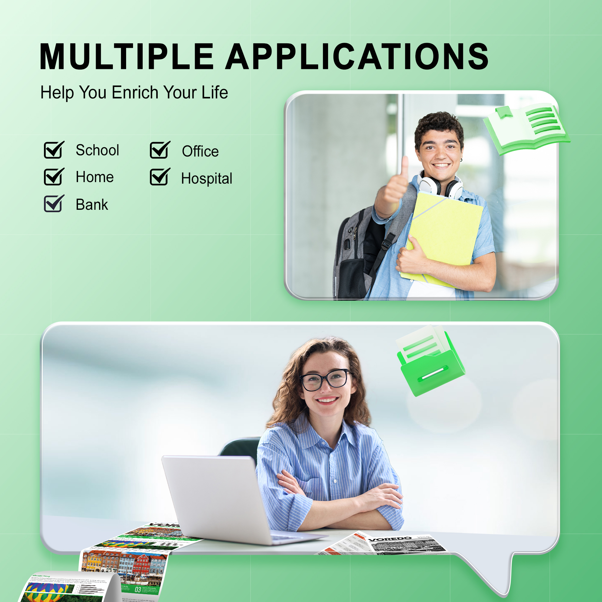 VOREDO Compatible Ink Cartridges Replacement PG-260XL CL-261XL for Canon 260 and 261 Ink Cartridges Work with Pixma TS6420a Ink, TS6420 TS6400, TS5320; TR7020; TR7022 (1 Black, 1 Color)