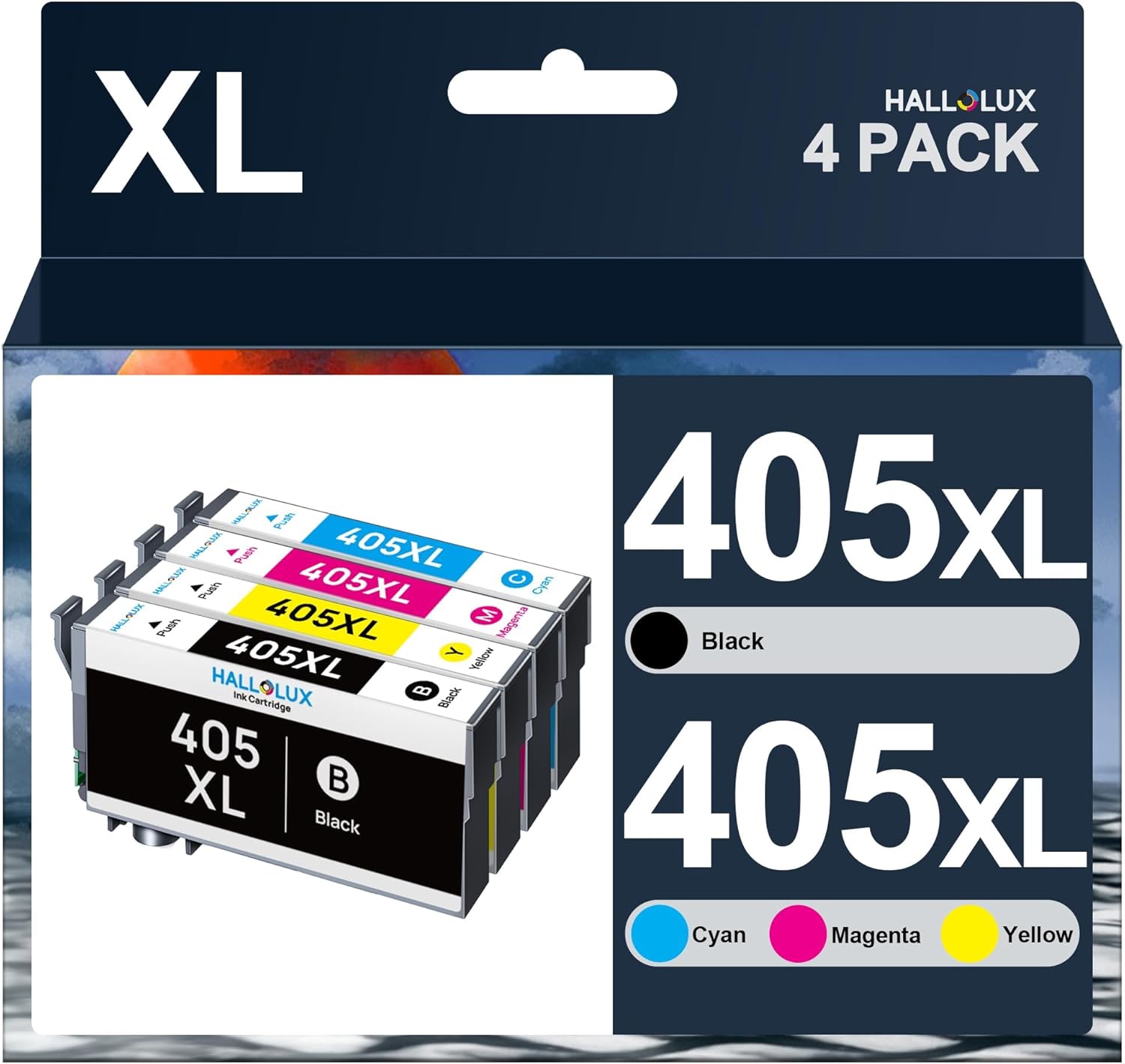 405XL - Cartucce d'inchiostro compatibili con Epson 405XL per Epson Workforce Pro WF-3820DWF WF-3825DWF WF-4820DWF WF-4825DWF WF-4830DTWF WF-7830DTWF WF-7835DTWF WF-7840DTWF