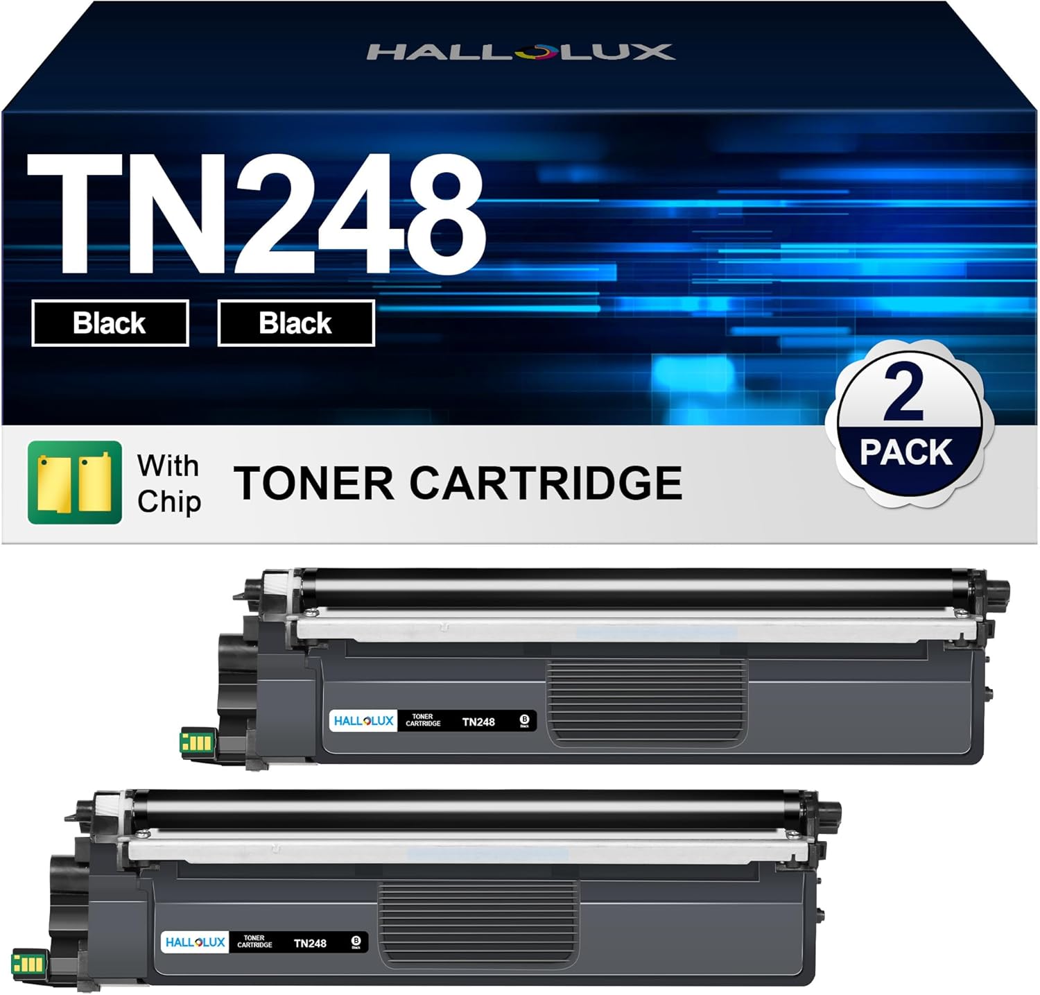TN248 Schwarz TN-248 TN-248BK TN248XL Toner 248 Kompatibel für Brother TN-248 Toner TN-248XL für Brother MFC-L3760CDW Toner MFC-L3740CDW DCP-L3560CDW HL-L3240CDW MFC-L8390CDW DCP-L3520CDW (2 Schwarz)