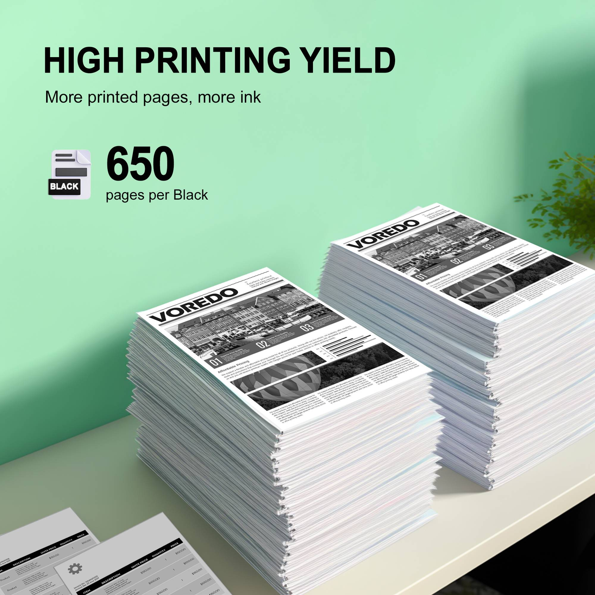 260XL Black Ink Cartridge (2 Pack) Replacement for Canon TS6420a Ink Cartridges for Canon 260 Black Ink PG-260XL Use for Canon Pixma TS6400 TS6420a TS6420 TS5300 TS5320 TR7020a TR7020 TR7022 TR7022a