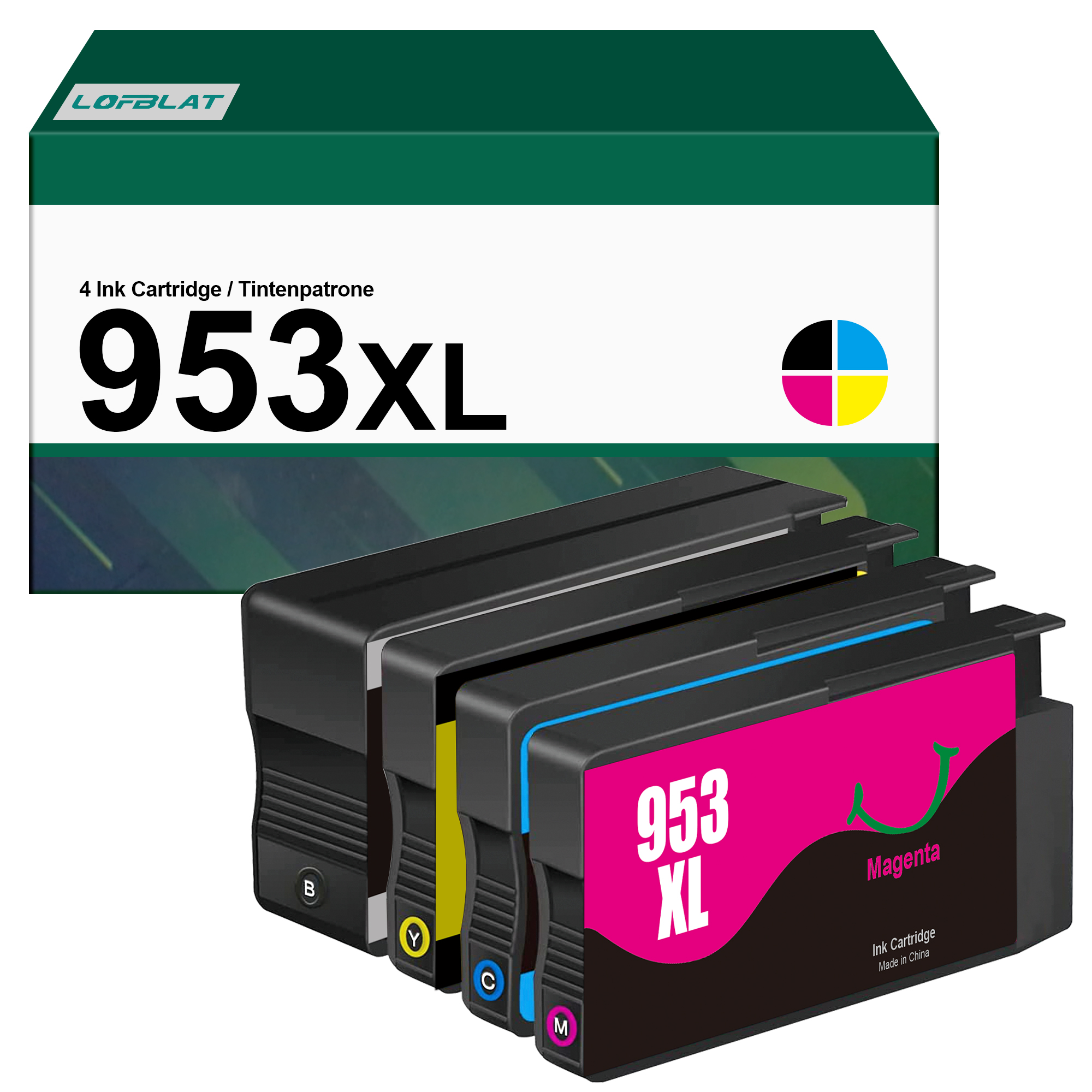 LOFBLAT 953XL 953 XL Cartridge Refills for HP Officejet Pro 7720 8710 8715 7740 7730