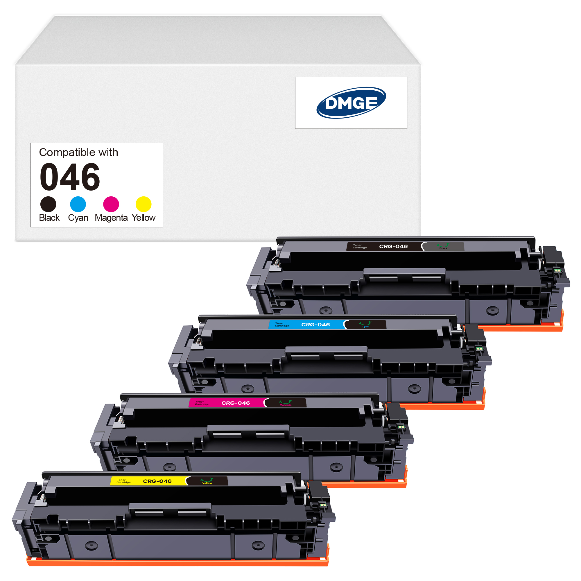 046 Toner Cartridge - Replacement for Canon 046 Toner Cartridge Set CRG-046 046H CRG-046H for Color ImageCLASS MF733Cdw MF731Cdw MF735Cdw MF654Cx Series Printer (Black Cyan Yellow Magenta, 4-Pack)