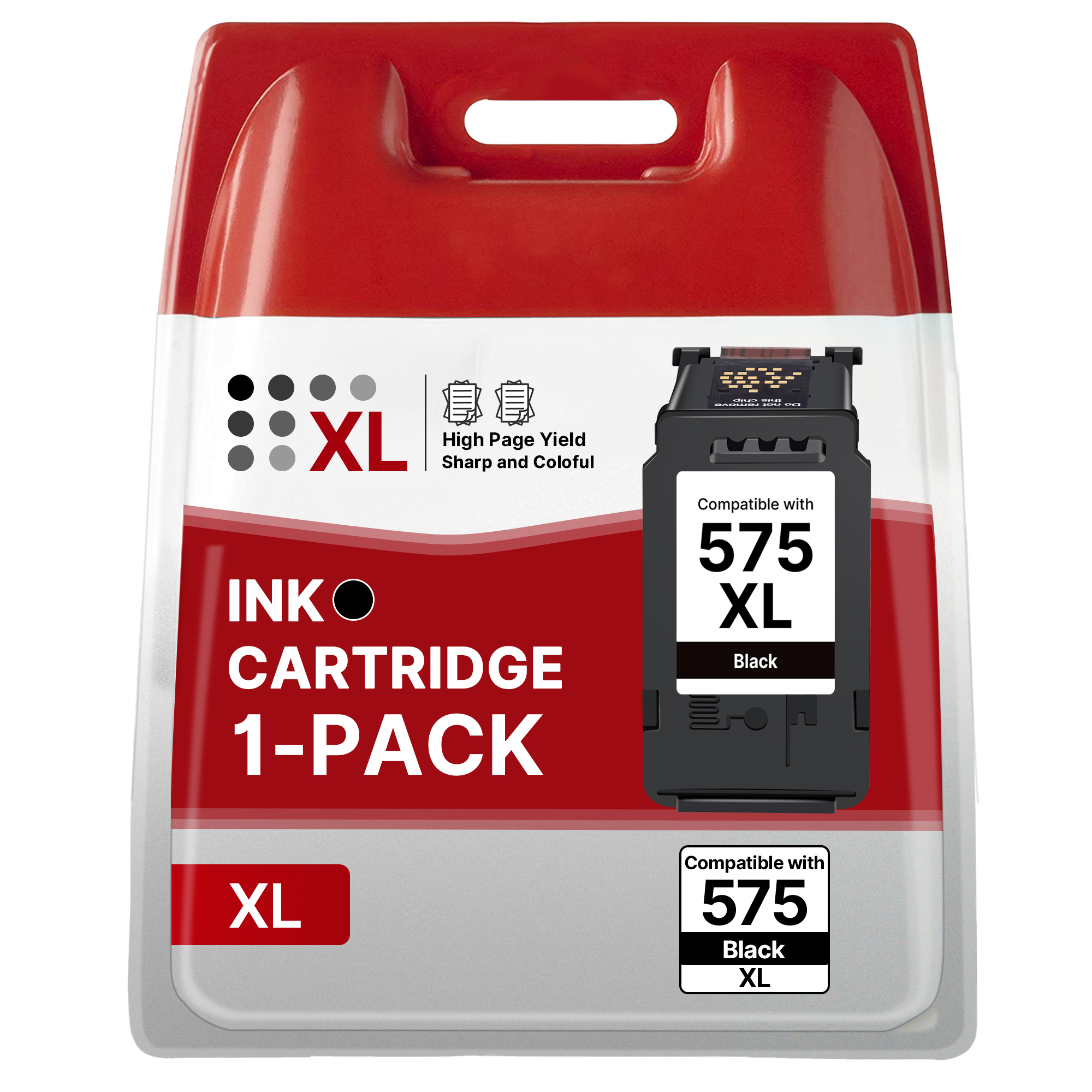 PG-575XL 575 XL Cartouches Remplacement pour Canon 575 XL Cartouche PG-575XL Noir pour Canon Pixma TR4750i TR4751i TS3550i TS3551i TS3550 TS3551 TR4755i TR4756i TR4700i (1 Noir)