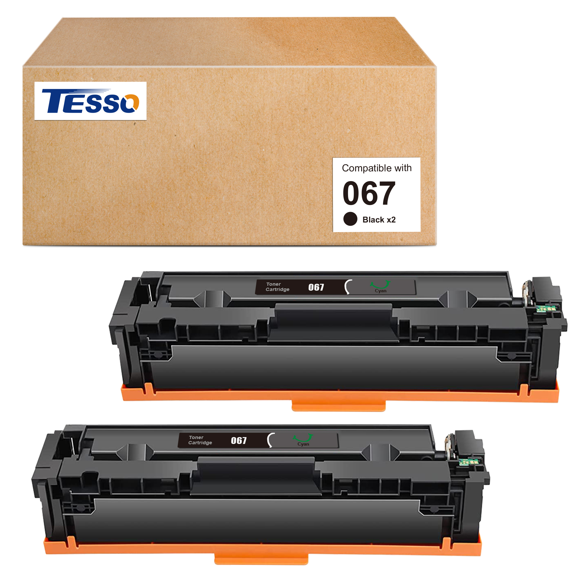 067 Black Toner Cartridge 2 Pack - Replacement for Canon 067 067H Toner Cartridge Set Work with Color imageCLASS MF656Cdw MF654Cdw MF650C LBP632Cdw MF653Cdw | for Canon Cartridge 067 Black Toner