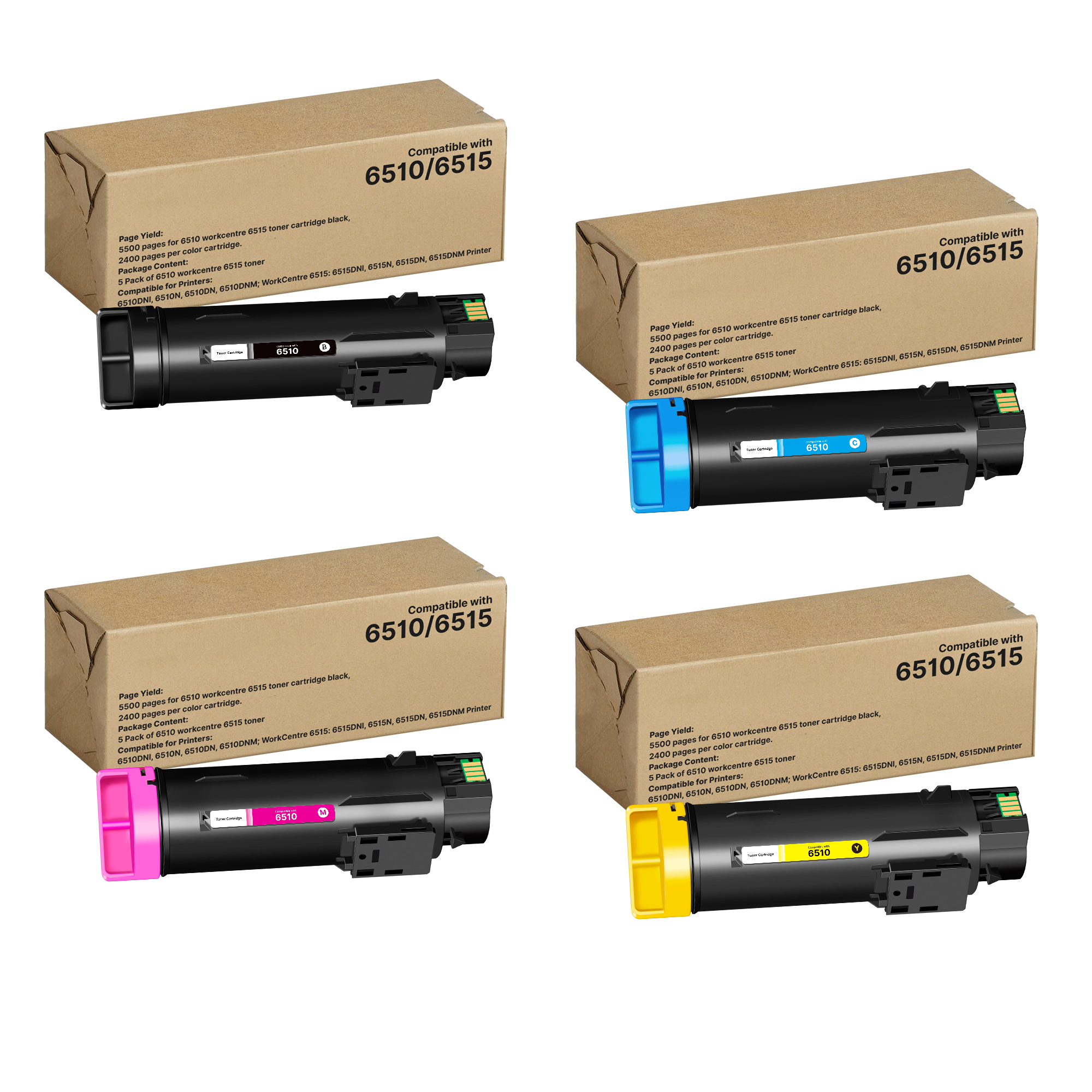 Workcentre 6515 Toner Phaser 6510 Toner Replacement for Xerox Workcentre 6515 Toner Phaser 6510 Toner Cartridge