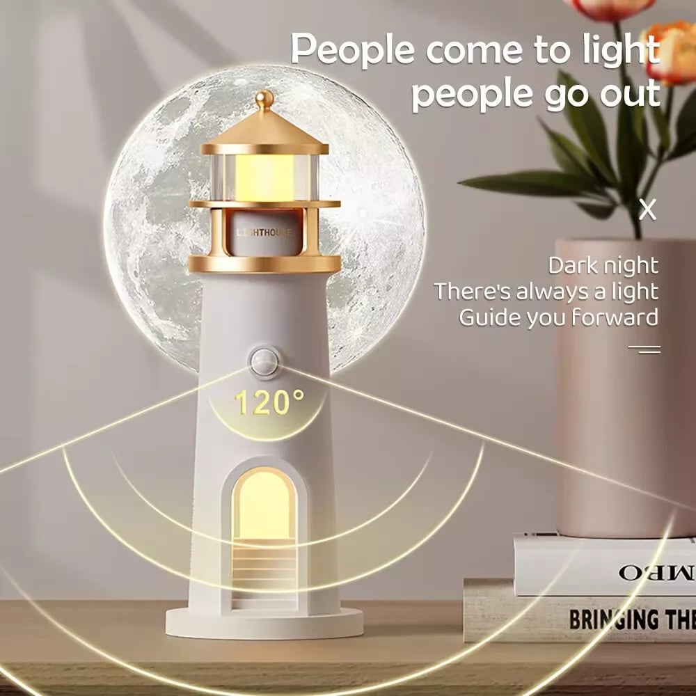 🎁2025 New Year Promotion 50% OFF!🔥  💥LightHouse Night Light Rechargeable LED Night Light Remote💡