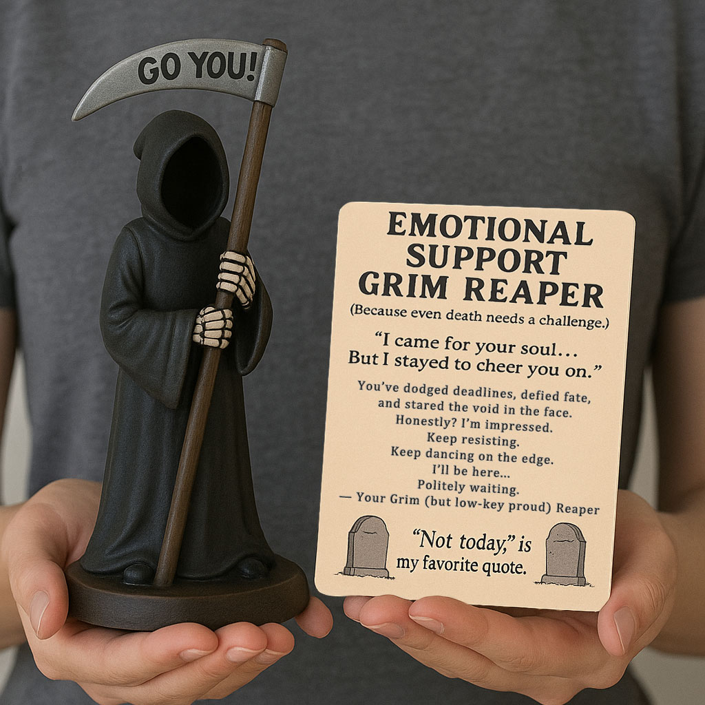 🔥Last Day Promotion 50% OFF🔥Emotional Support Grim Reaper Figurine
