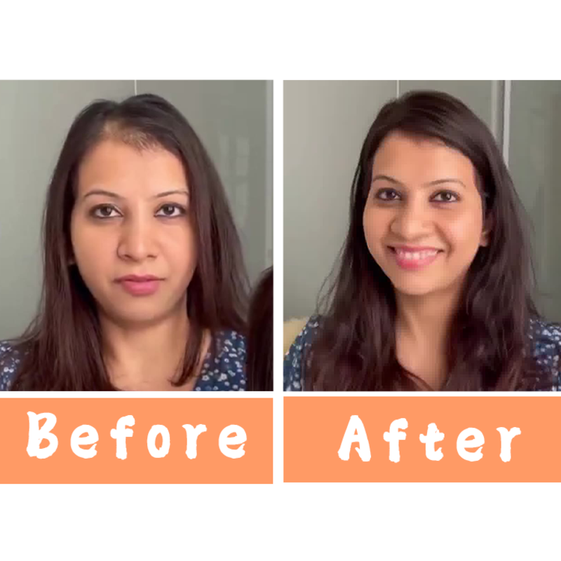 Natural Straight Hair Topper New Design Slightly Wavy