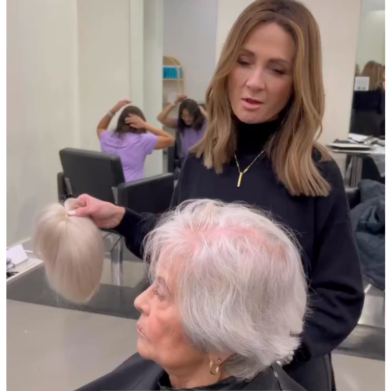 [Copy]SUMMER SALE🔥 50% OFF|SHORT NATURAL  HAIR TOPPERS With Bangs