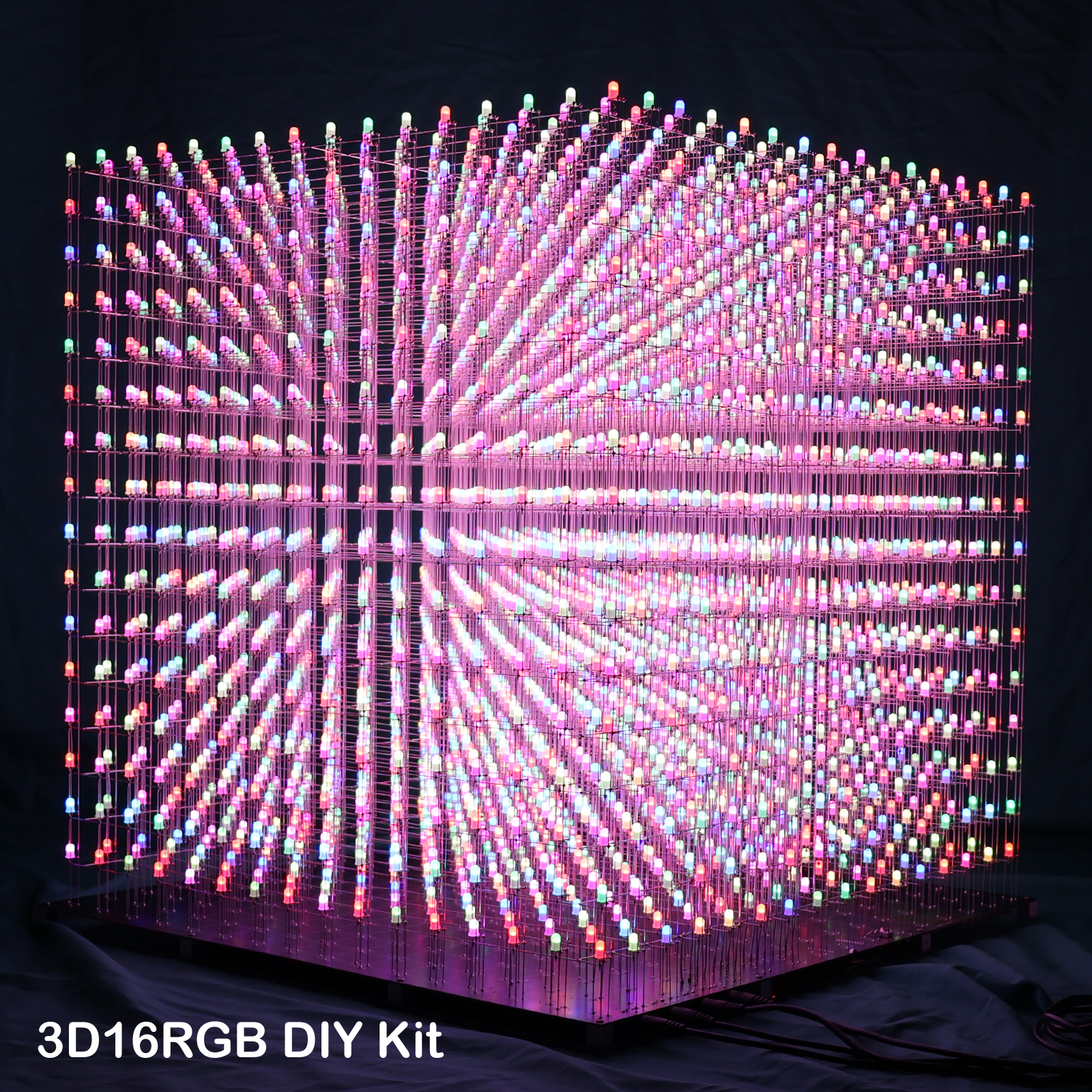 iCubeSmart 3D16RGB Led Cube Kit Full Color 16x16x16RGB Cube DIY Electronic Kits