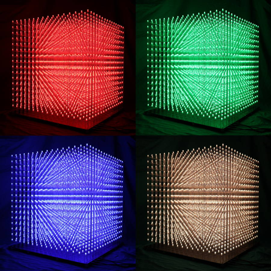 iCubeSmart 3D8RGB Led Cube Kit Full Color 8x8x8 Cube DIY Electronic Ki