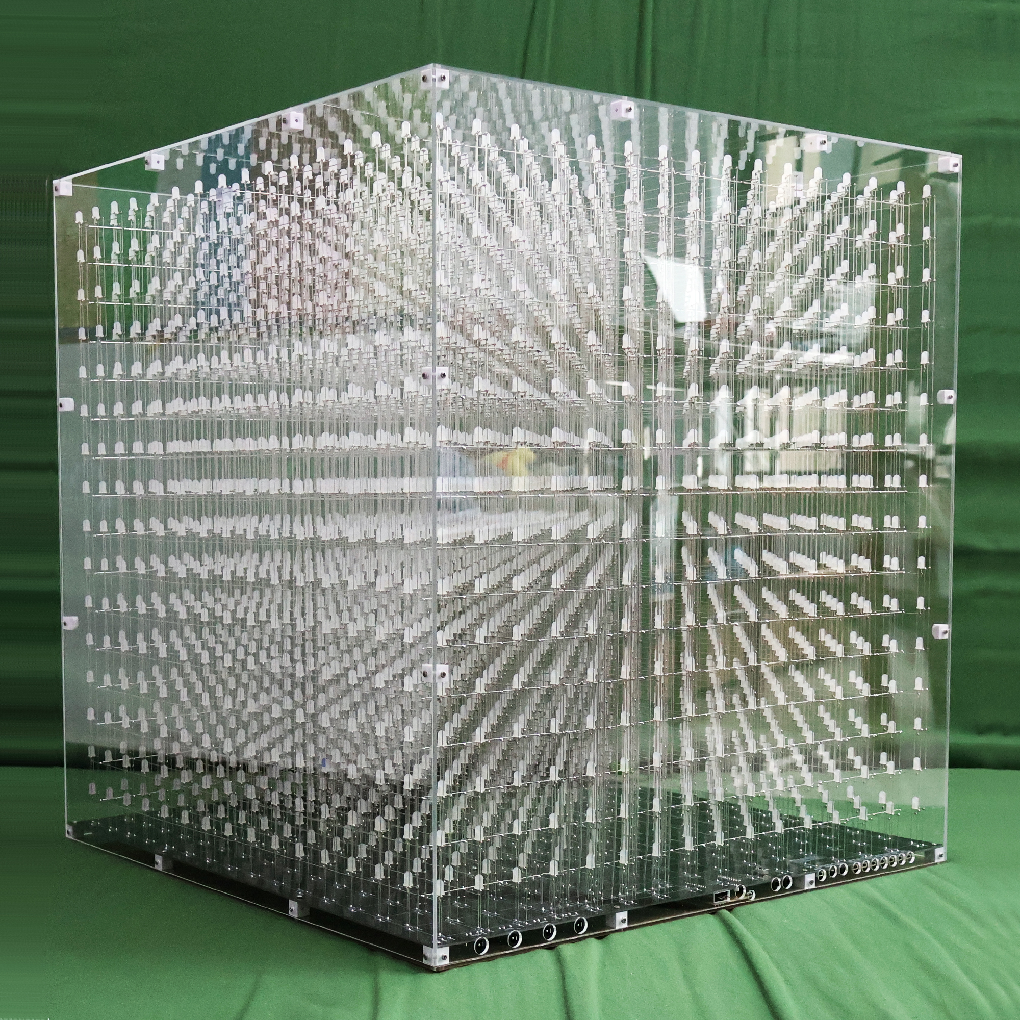 iCubeSmart 3D16RGB LED CUBE Transparent Acrylic Case, Only Suitable For iCubeSmart 3D16RGB, Size 48x48x52cm