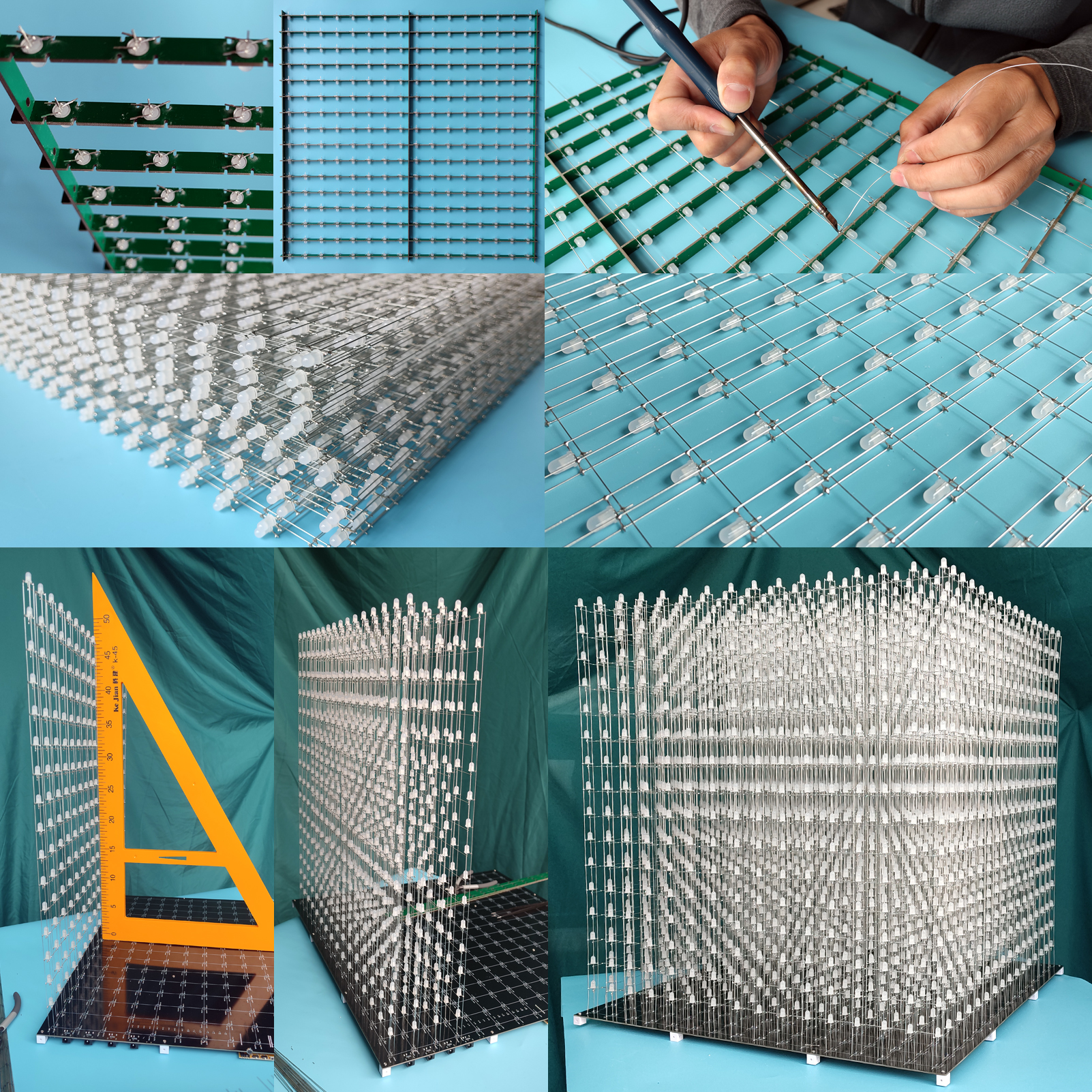 iCubeSmart 3D16RGB Led Cube Kit Full Color 16x16x16RGB Cube DIY Electronic Kits