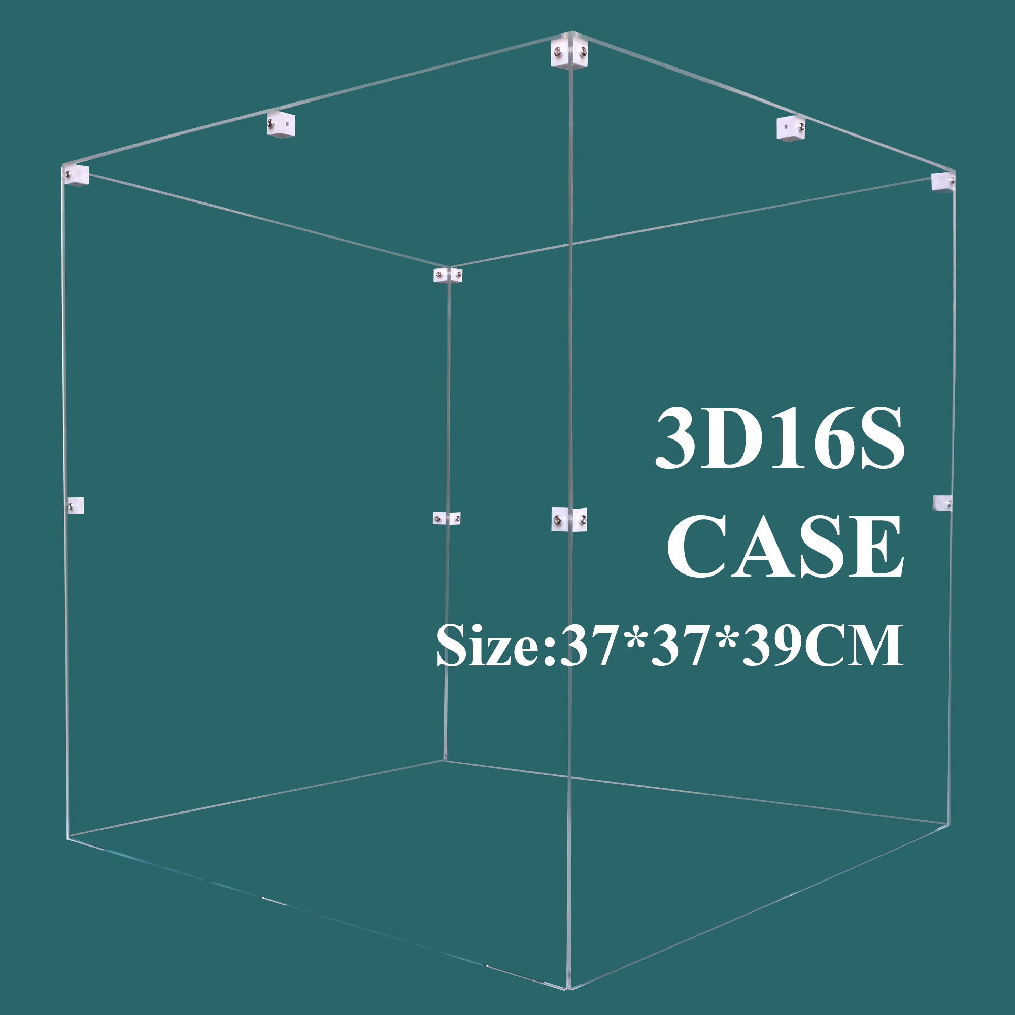 iCubeSmart 3D16S LED CUBE Transparent Acrylic Case, Only Suitable For iCubeSmart 3D16S, Size 37x37x39cm