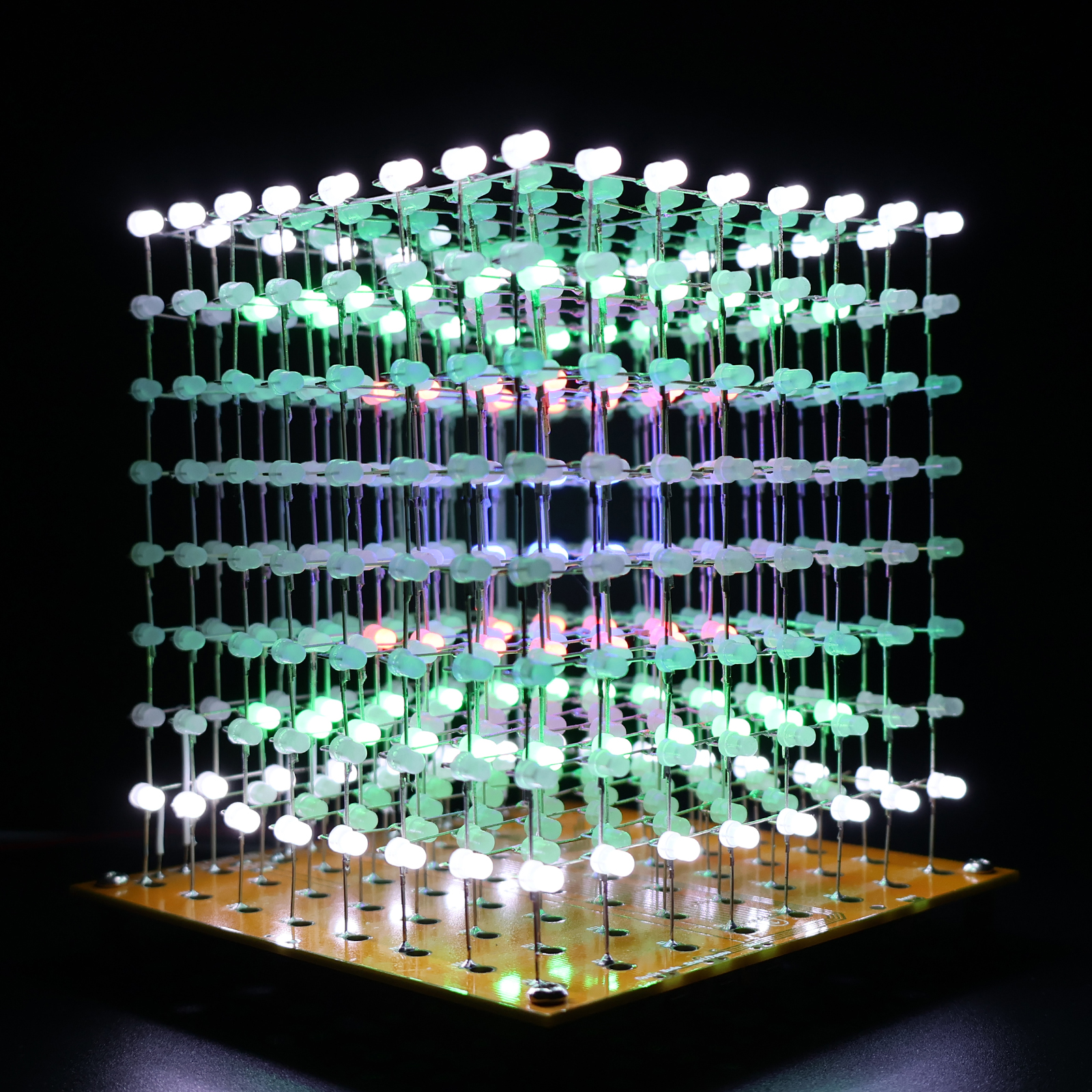 Finished product - iCubeSmart 3D8MiNi Led Cube, No Welding By Buyer