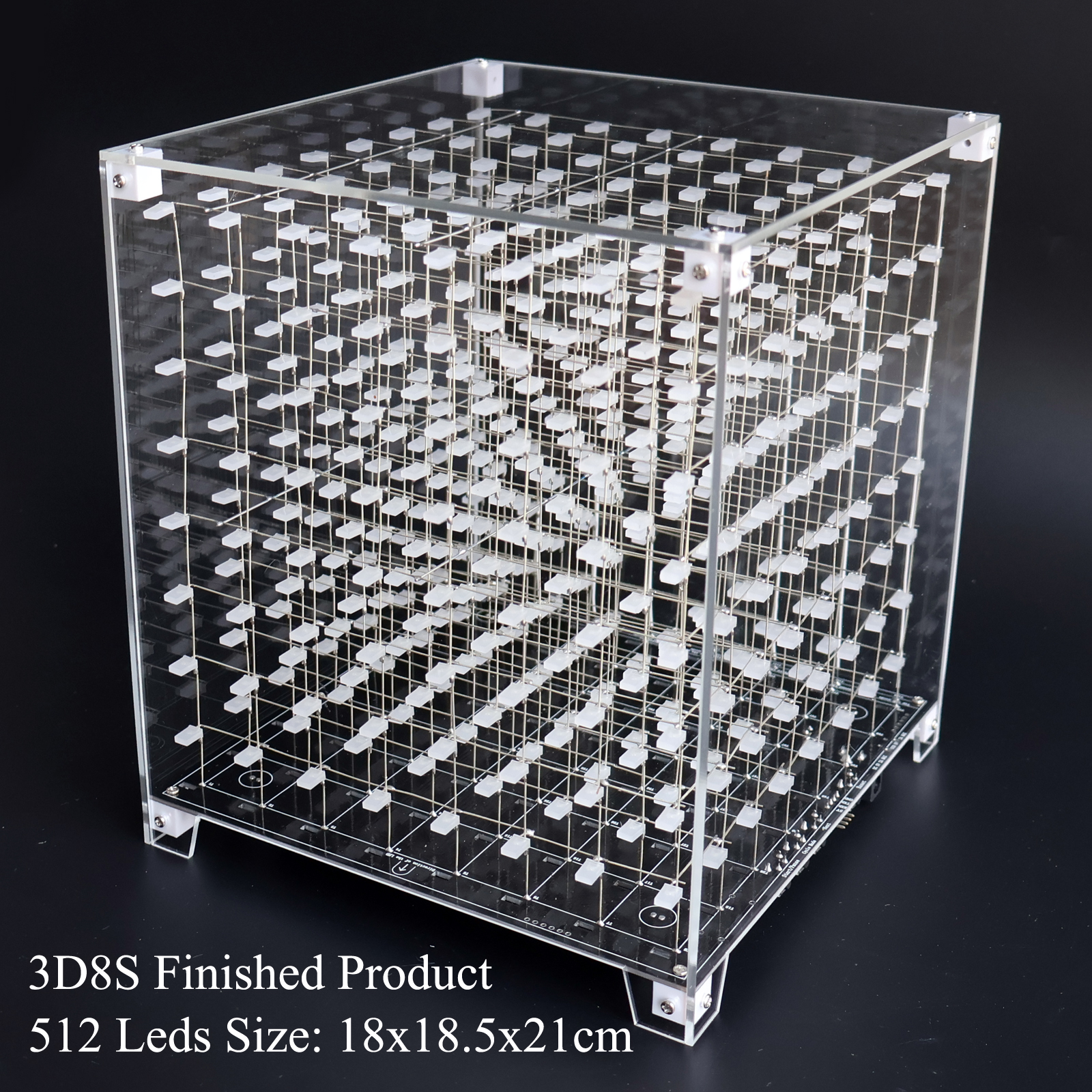 Finished product - iCubeSmart 3D8S Led Cube, No Welding By Buyer