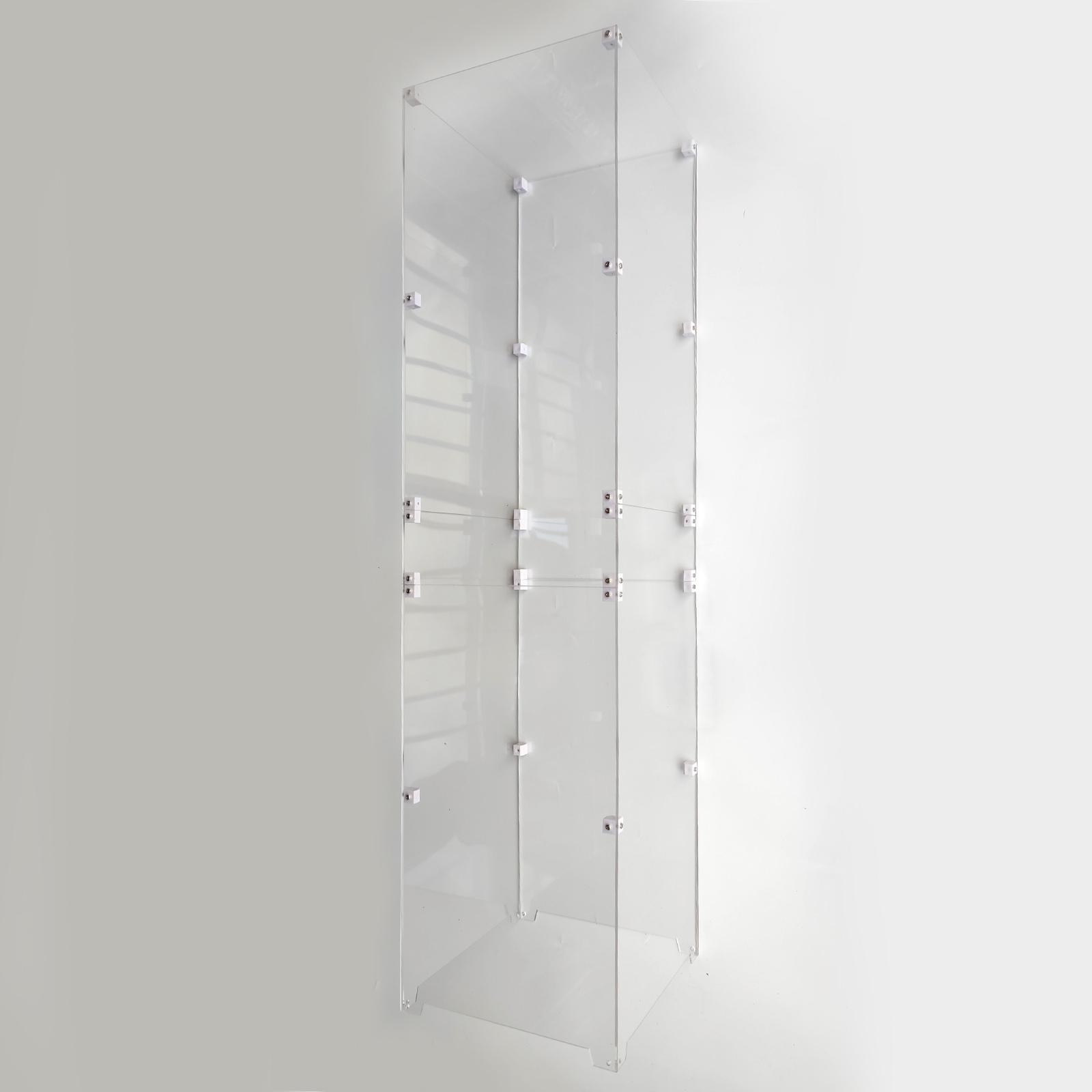 iCubeSmart 8x8x32RGB LED CUBE Transparent Acrylic Case, Only Suitable For iCubeSmart 8x8x32RGB, Size 18x18.5x74cm