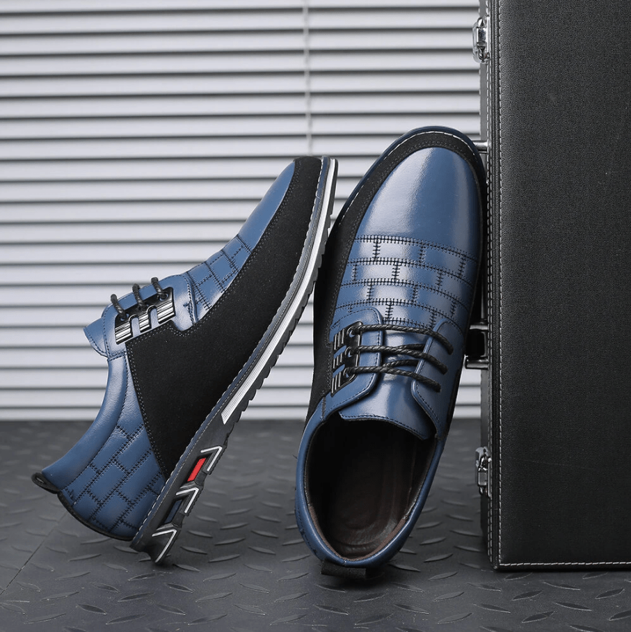 🔥Hot Sale🎁--40% OFF 🎉Men Splicing Non Slip Business Casual Comfortable Leather Oxfords