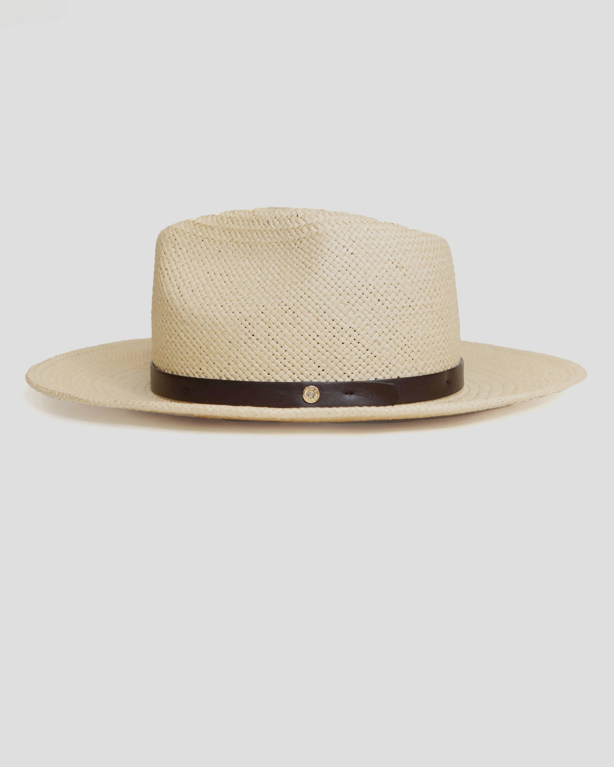 Geoffery Straw Fedora Hat – Natural