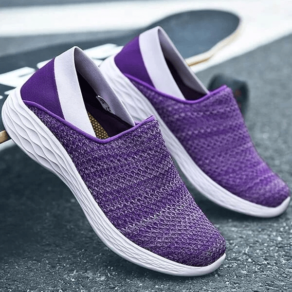 Bag Boho Slip-on Breathable Beehive Upper Orthopedic Plantar Fasciitis Platform Sneaker Shoes
