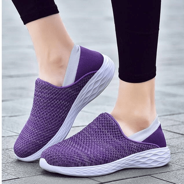 Bag Boho Slip-on Breathable Beehive Upper Orthopedic Plantar Fasciitis Platform Sneaker Shoes
