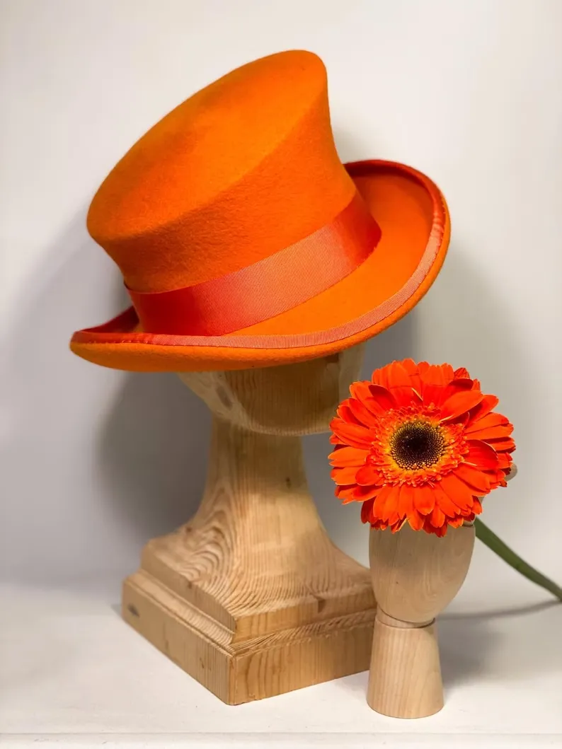 Asymmetric top hat-Orange