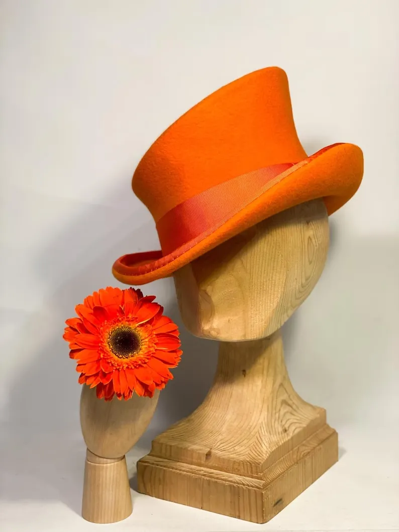 Asymmetric top hat-Orange