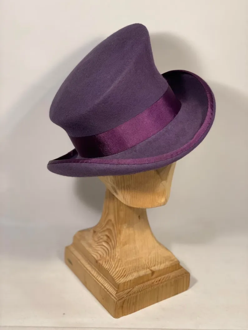 Asymmetric top hat-Dark Purple