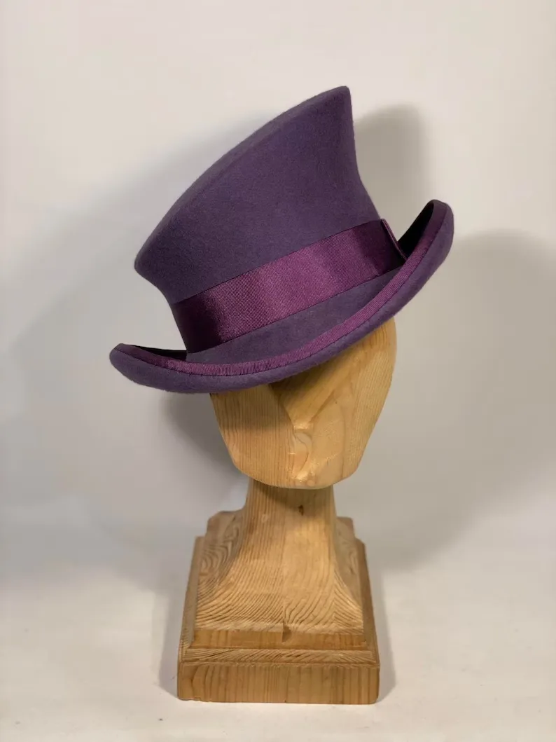 Asymmetric top hat-Dark Purple