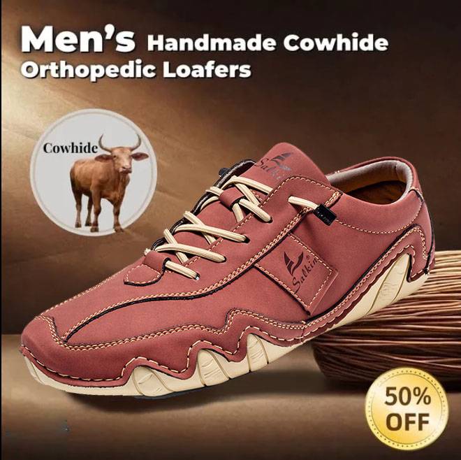 Last day 70% off 🔥⏱️Christmas sale⏱️🔥Men's genuine slip-on loafers