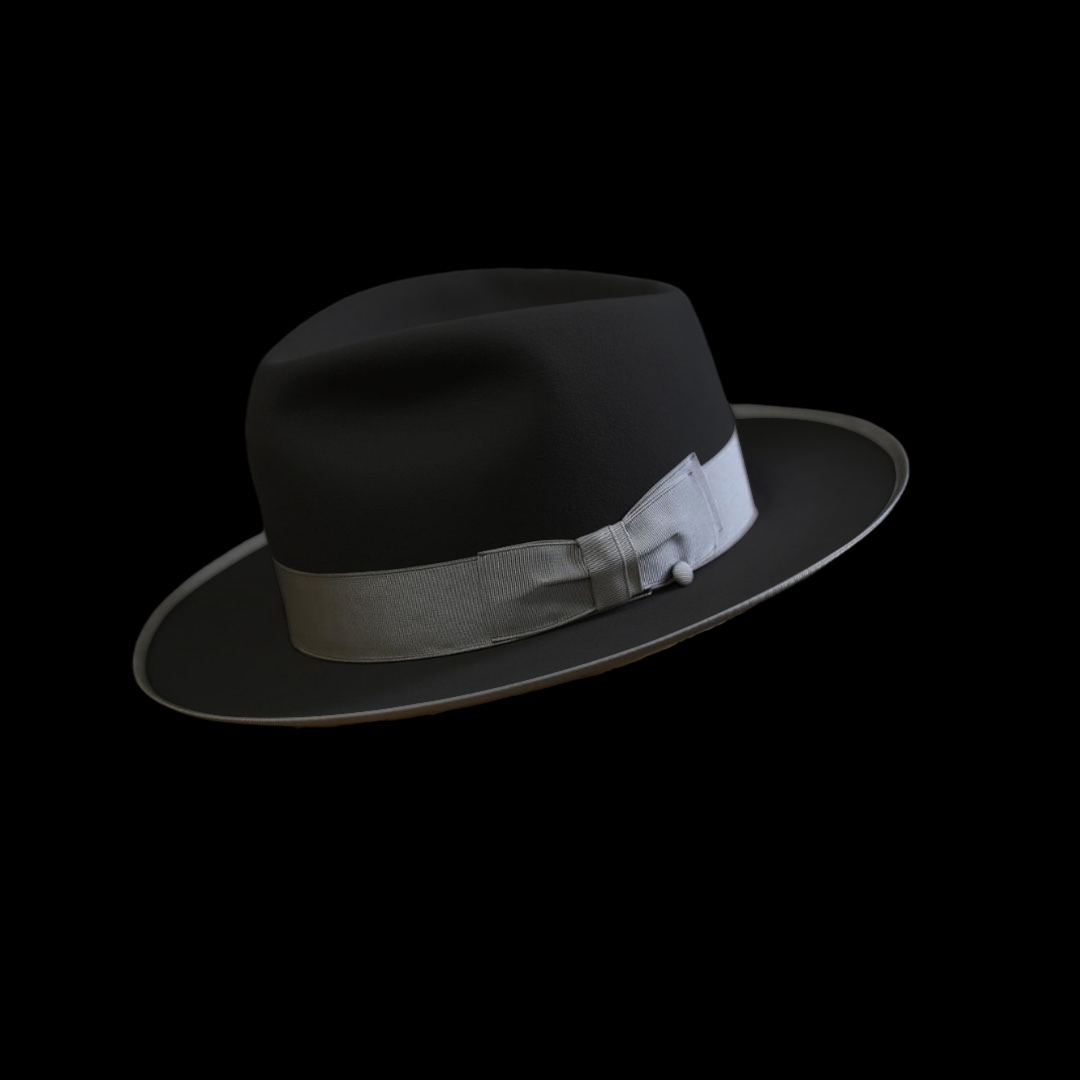 Grey  fedora