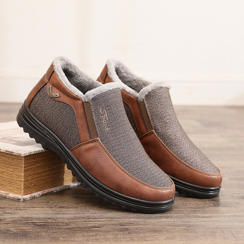 MEN'S GOOD ARCH SUPPORT OUTDOOR WARM LIGHTWEIGHT WALKING SNEAKERS