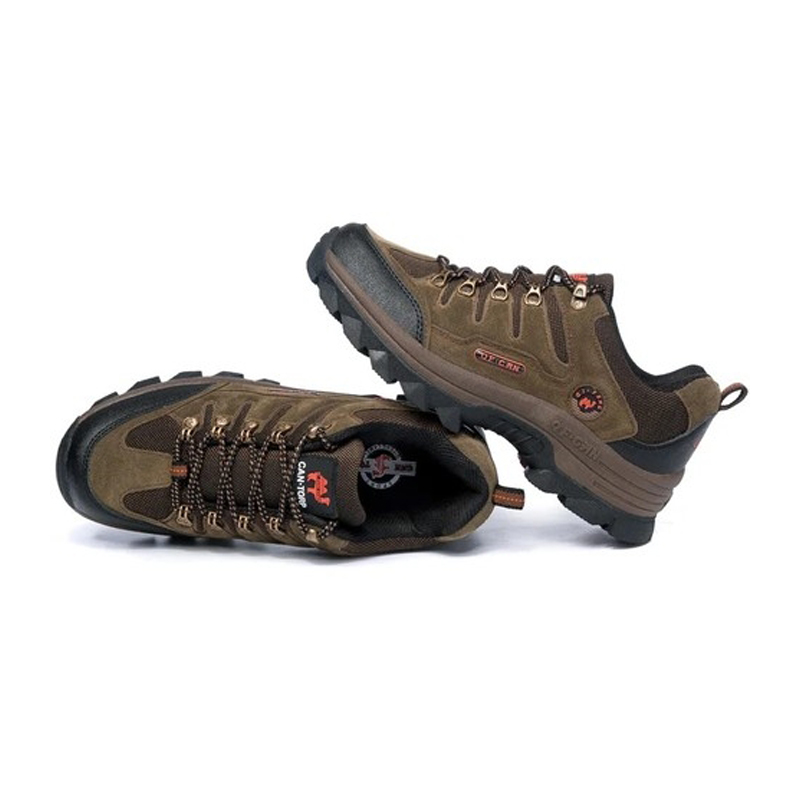 Men's Genuine Leather Comfy Arch Support  Hiking Orthopedic Shoes