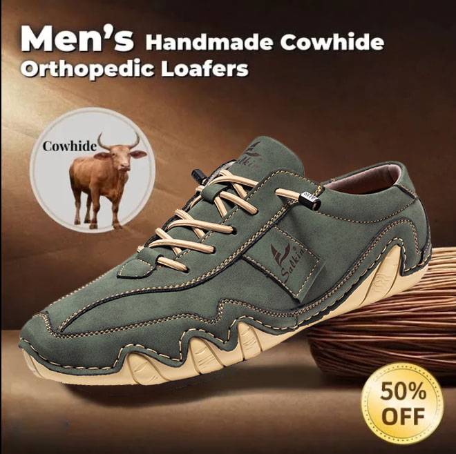 Last day 70% off 🔥⏱️Christmas sale⏱️🔥Men's genuine slip-on loafers