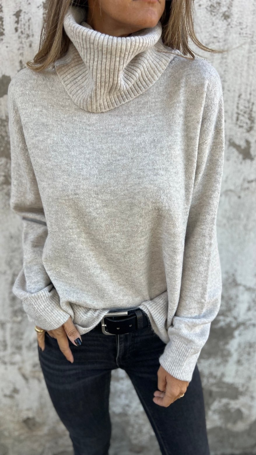 Woman's Knit Turtleneck Warm Soft Sweater
