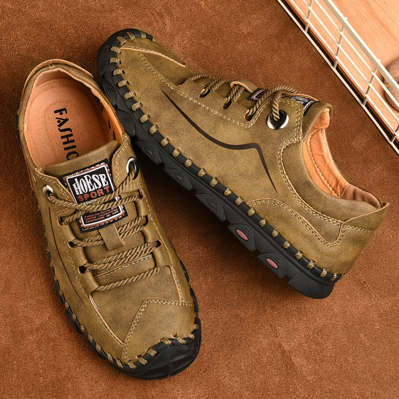 Orthopedic Casual Walking Shoes for Men - Comfortable Breathable with Arch Support, Shock Absorption, and Anti-slip Features