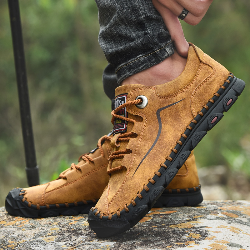 Orthopedic Casual Walking Shoes for Men - Comfortable Breathable with Arch Support, Shock Absorption, and Anti-slip Features