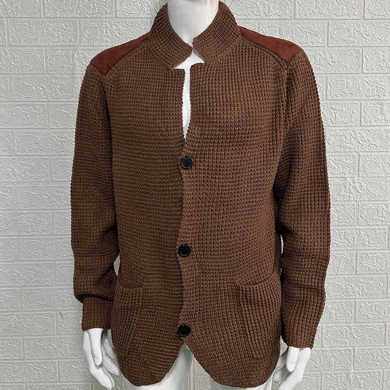 Men's Solid Color Casual Sweater Coat