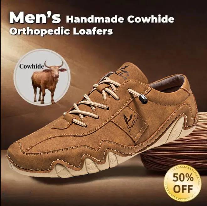 Last day 70% off 🔥⏱️Christmas sale⏱️🔥Men's genuine slip-on loafers