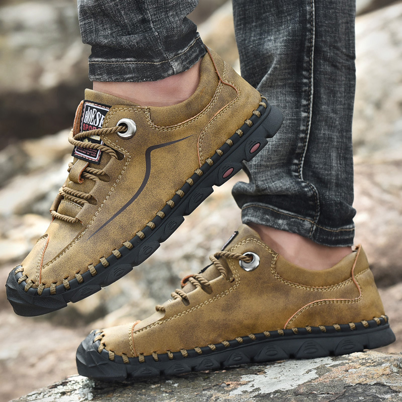 Orthopedic Casual Walking Shoes for Men - Comfortable Breathable with Arch Support, Shock Absorption, and Anti-slip Features