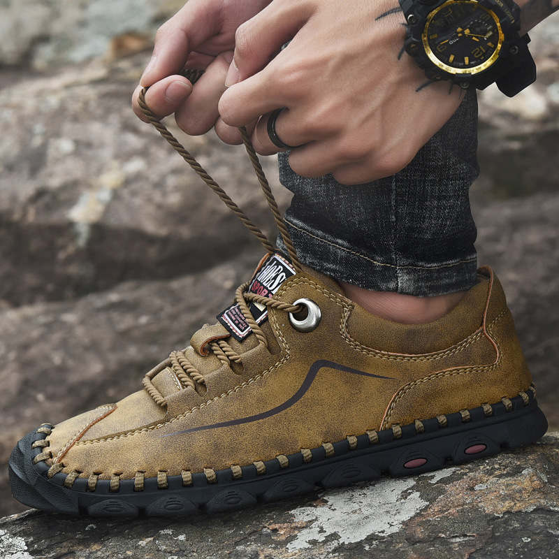 Orthopedic Casual Walking Shoes for Men - Comfortable Breathable with Arch Support, Shock Absorption, and Anti-slip Features